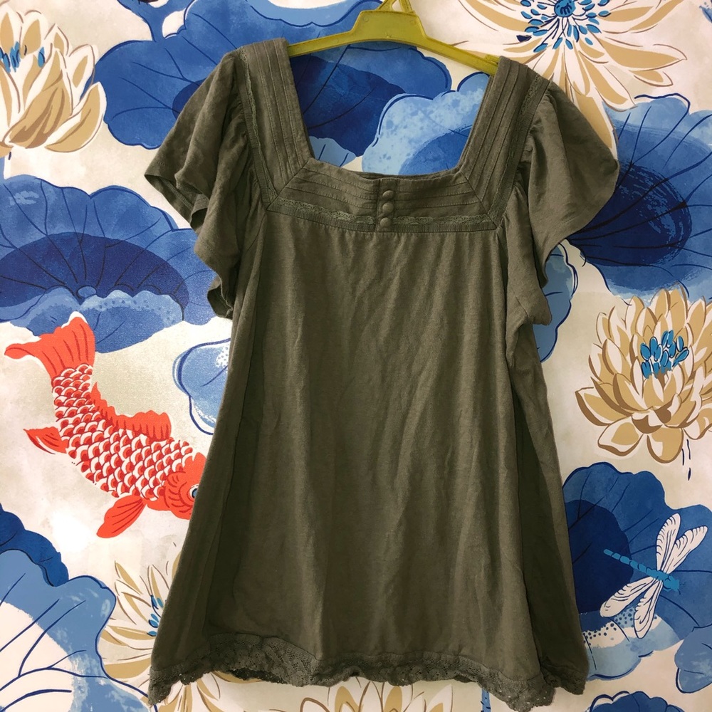 Flutter Sleeve Cotton Tank